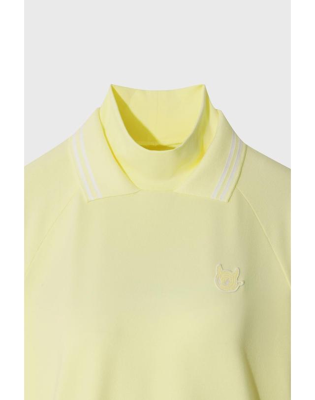왁 [WAAC] Women Fleece High Neck Pullover WWTBW26701YEL 착용컷