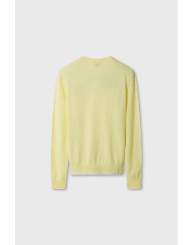 왁 [WAAC] WTO Women Cashmere Wholegarment Sweater WWWAW26730YEL 착용컷