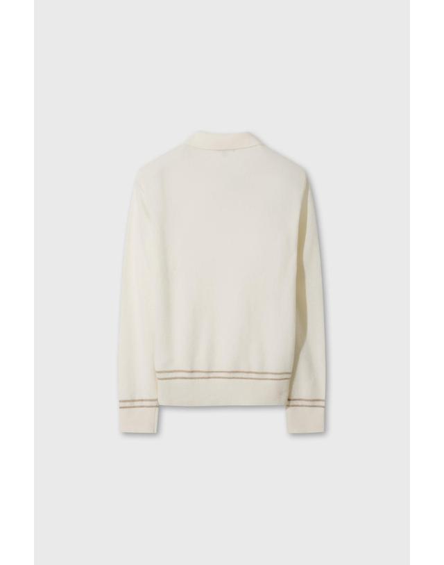 왁 [WAAC] WTO Women Cashmere Knit Polo WWWAW26732IVX 착용컷