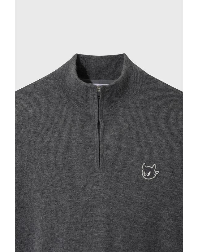 왁 [WAAC] WAACKY Men Half-zip Windblock Sweater WMWAW26706GYM 착용컷
