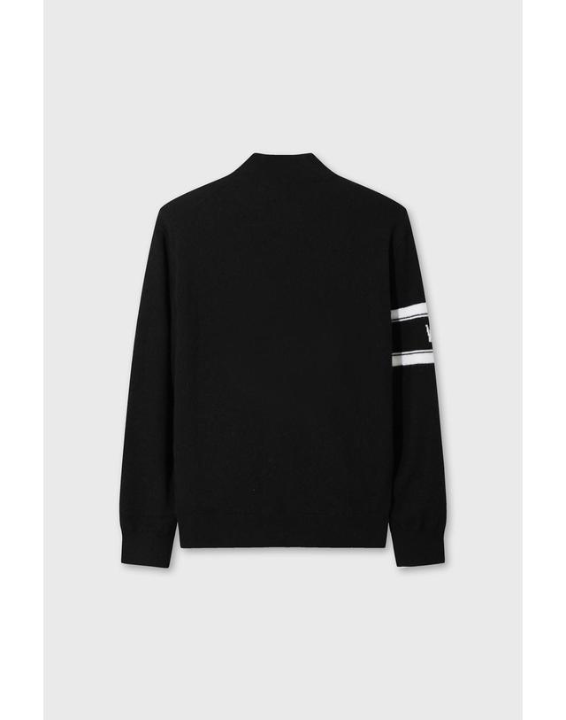 왁 [WAAC] WAACKY Men Half-zip Windblock Sweater WMWAW26706BKX 착용컷