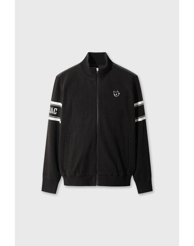 왁 [WAAC] WAACKY Men Hybrid Kint Jumper WMWAW26805BKX 착용컷