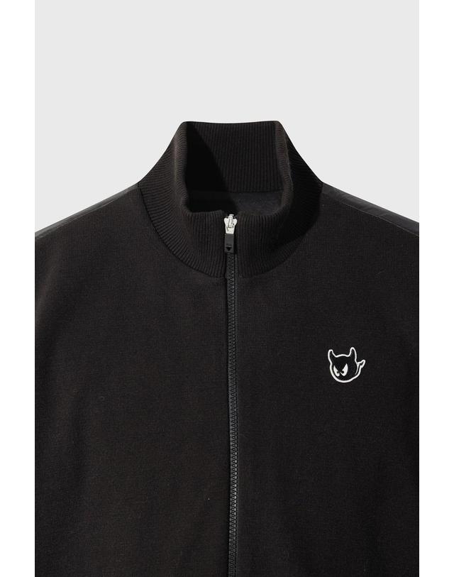왁 [WAAC] WAACKY Men Hybrid Kint Jumper WMWAW26805BKX 착용컷