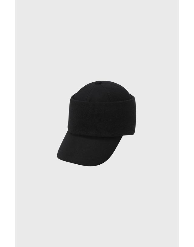 왁 [WAAC] Men 2-way Ear Warmer Cap WGRCX26740BKX 착용컷