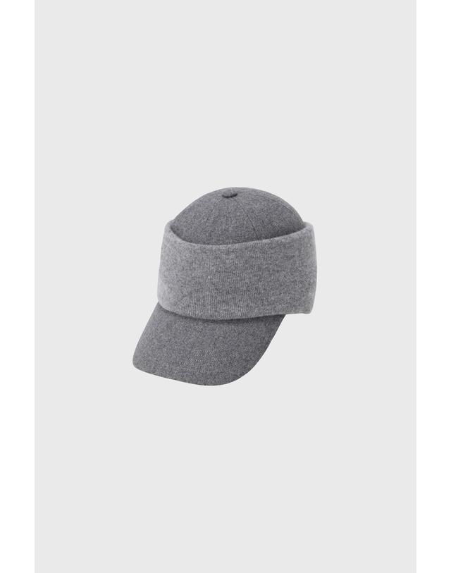 왁 [WAAC] Men 2-way Ear Warmer Cap WGRCX26740GYX 착용컷