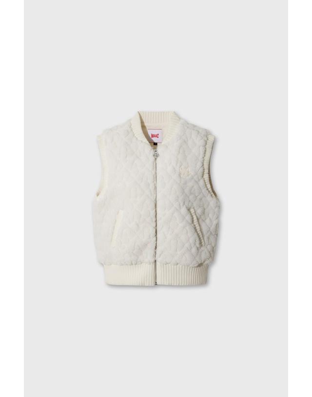 왁 [WAAC] Women Jacquard vest WWVAW26804IVX 착용컷