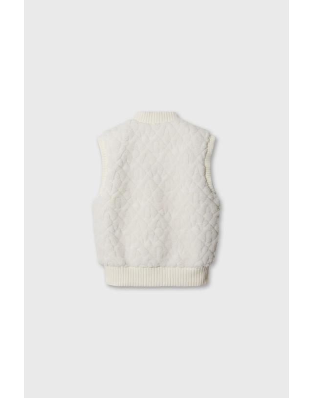 왁 [WAAC] Women Jacquard vest WWVAW26804IVX 착용컷