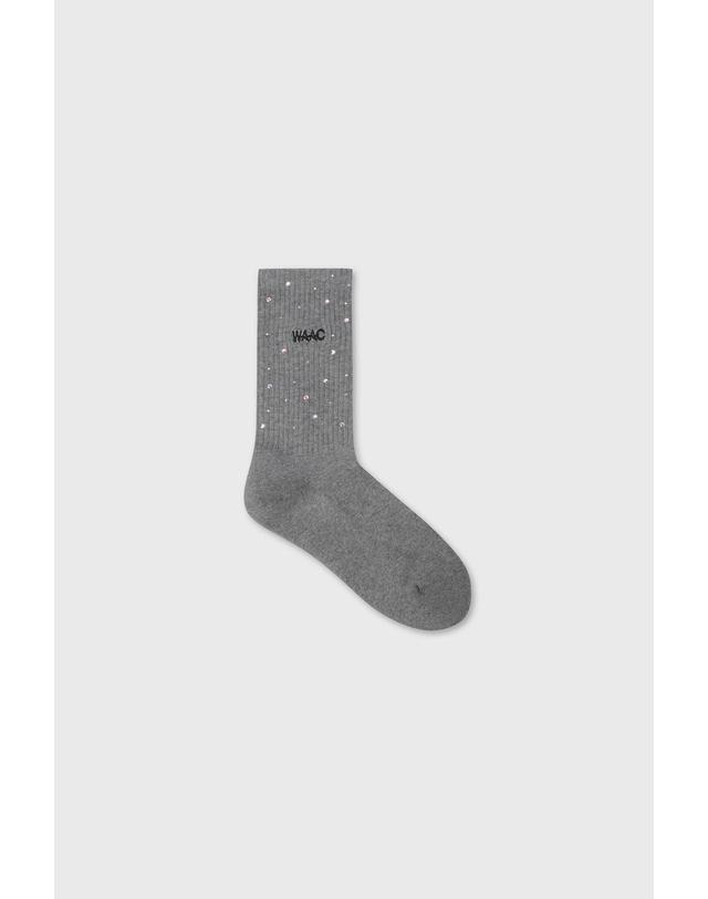 왁 [WAAC] Women Crystal Socks WGLCX26711GYX 착용컷