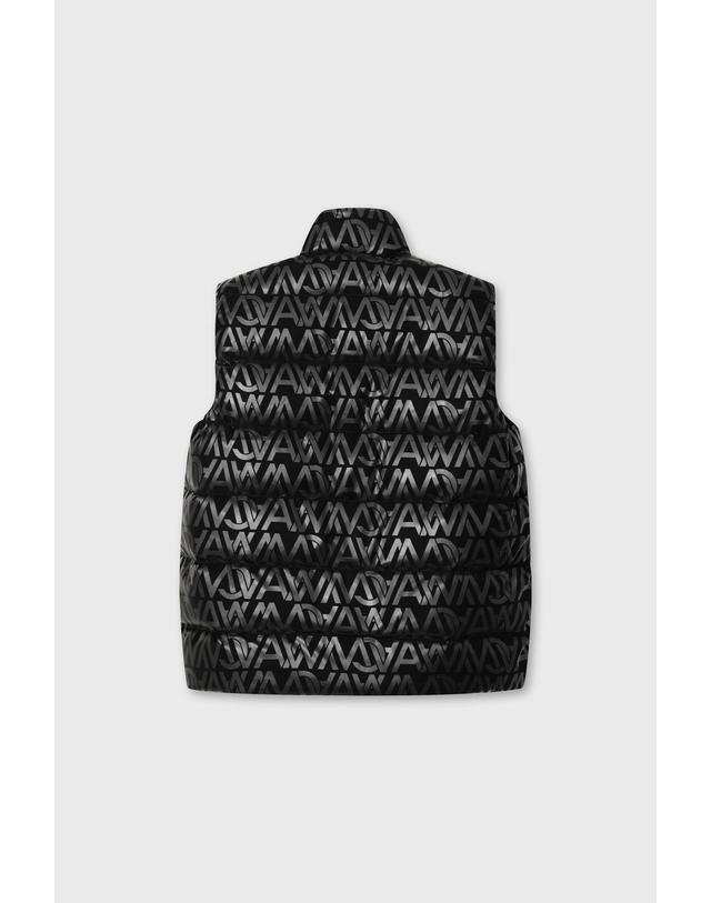 왁 [WAAC] Men Patterned down vest WMVAW26801BKX 착용컷