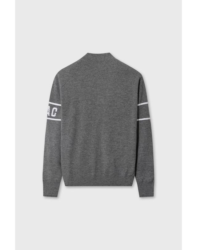 왁 [WAAC] [Exclusive] Men Wool Half Zip Sweater WMWAW26900GYM 착용컷