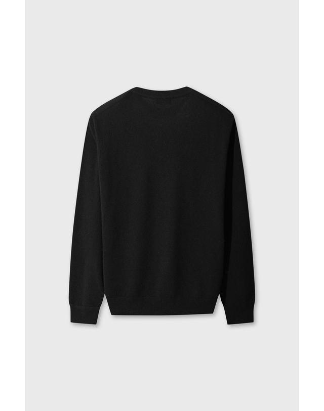 왁 [WAAC] [Exclusive] Men WTO Cashmere Wholegarment Sweater WMWAW26930BKX 착용컷