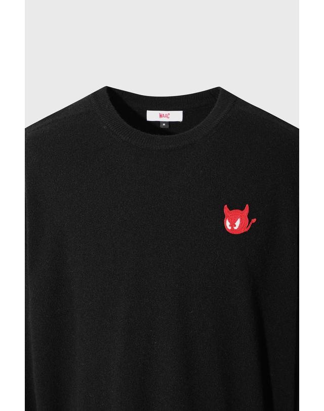 왁 [WAAC] [Exclusive] Men WTO Cashmere Wholegarment Sweater WMWAW26930BKX 착용컷