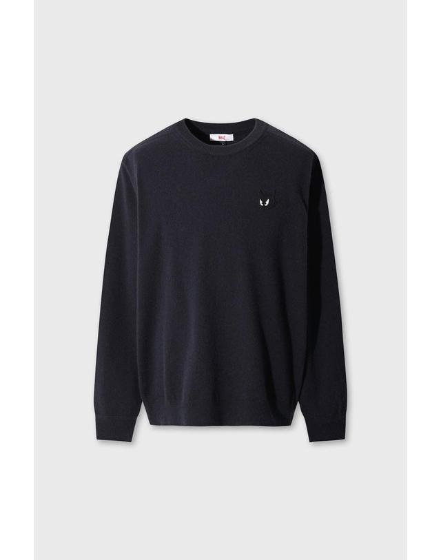 왁 [WAAC] [Exclusive] Men WTO Cashmere Wholegarment Sweater WMWAW26930NYD 착용컷