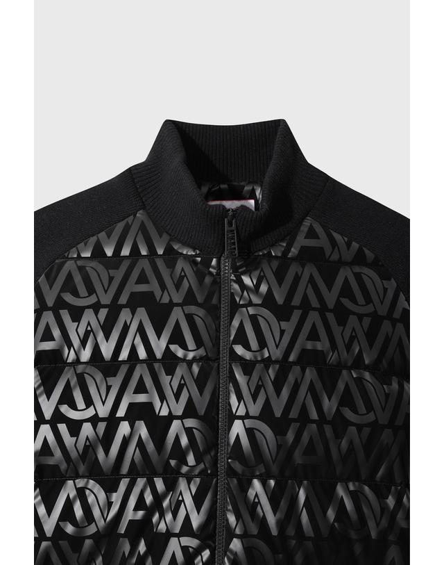 왁 [WAAC] Men Patterned Down Knit Jumper WMWAW26804BKX 착용컷