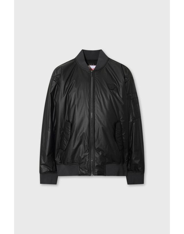 왁 [WAAC] Men Leather-like Stadium Jacket WMUAW26706BKX 착용컷