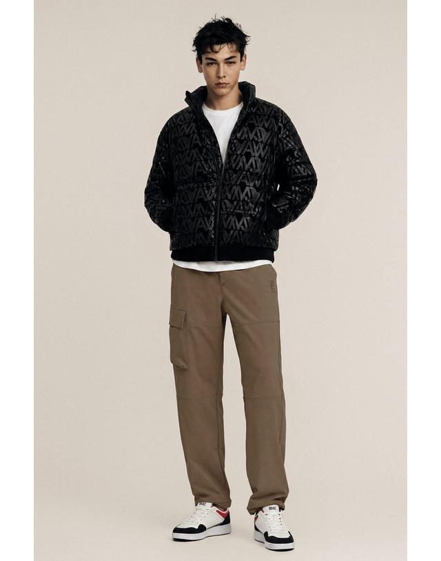 왁 [WAAC] Men Patterned Down Jacket WMUAW26802BKX 착용컷