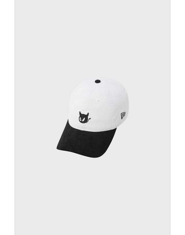 왁 [WAAC] NEW ERA 940 UNST CORDUROY WAACKY CAP WGRCX26781WHX 착용컷