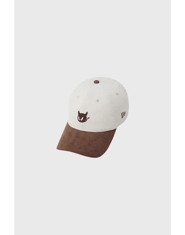 왁 [WAAC] NEW ERA 940 UNST CORDUROY WAACKY CAP WGRCX26781IVX 착용컷
