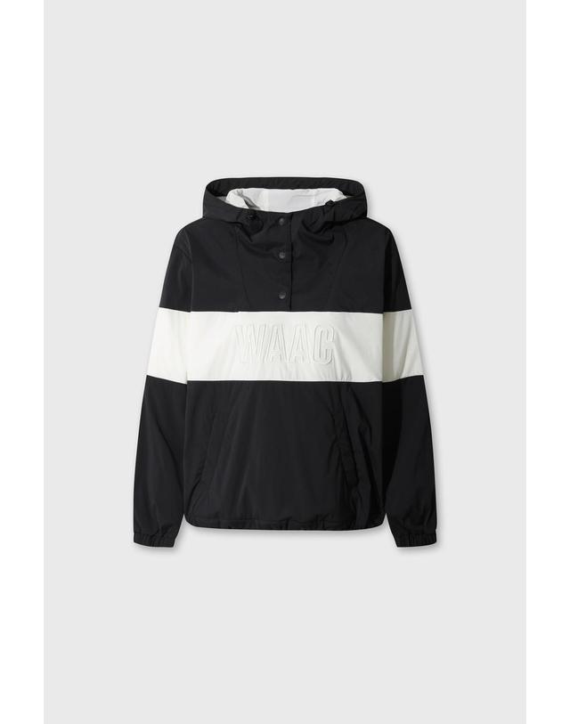 왁 [WAAC] Women Fleece-lined Woven Anorak WWTBW26704BKX 착용컷