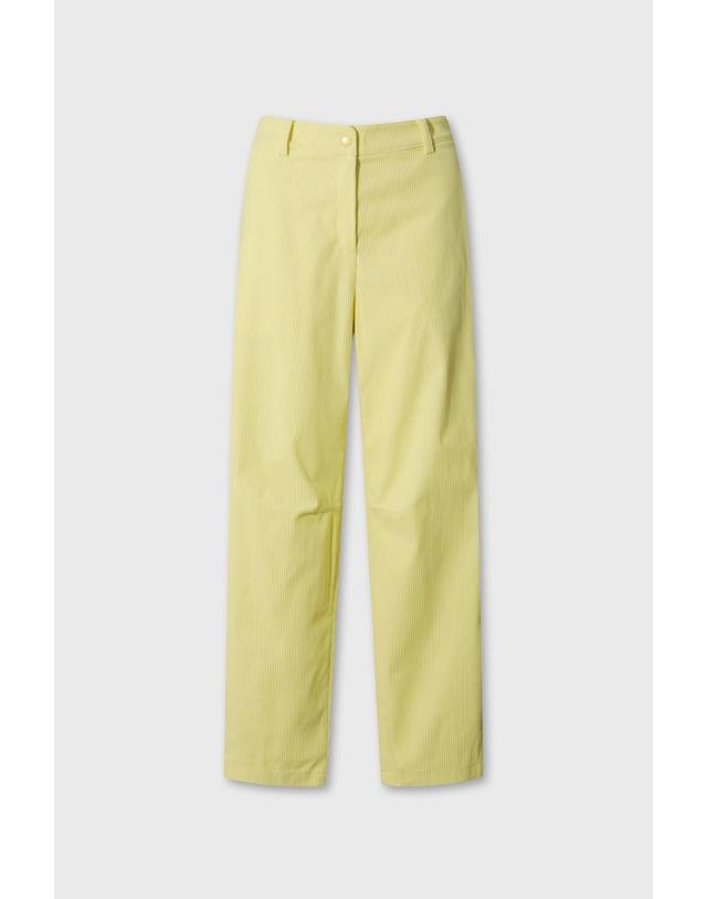 왁 [WAAC] Women Corduroy Tapered Pants WWPNW26703YEL 착용컷