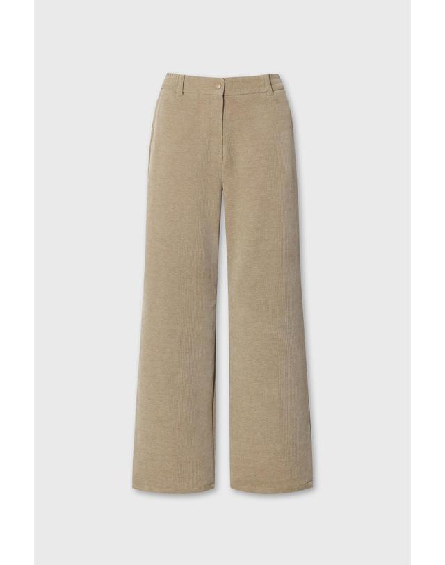 왁 [WAAC] [Exclusive] Women Corduroy Wide pants WWPNW26900BEX 착용컷