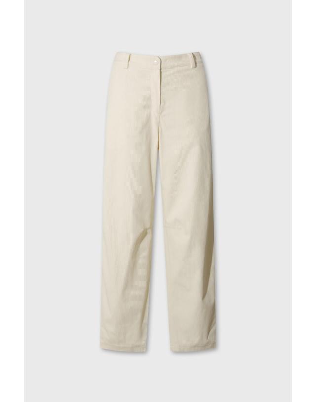 왁 [WAAC] Women Corduroy Tapered Pants WWPNW26703IVX 착용컷