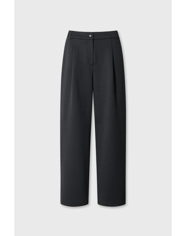 왁 [WAAC] Women Twill wide pants WWPNW26700BKX 착용컷