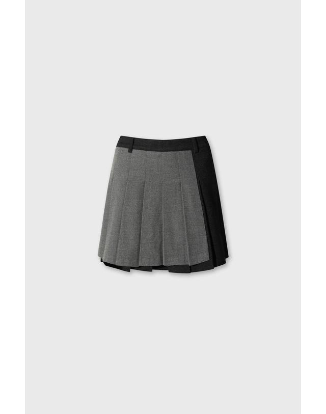 왁 [WAAC] Women Unbalanced pleats TR skort WWKCW26700GYX 착용컷