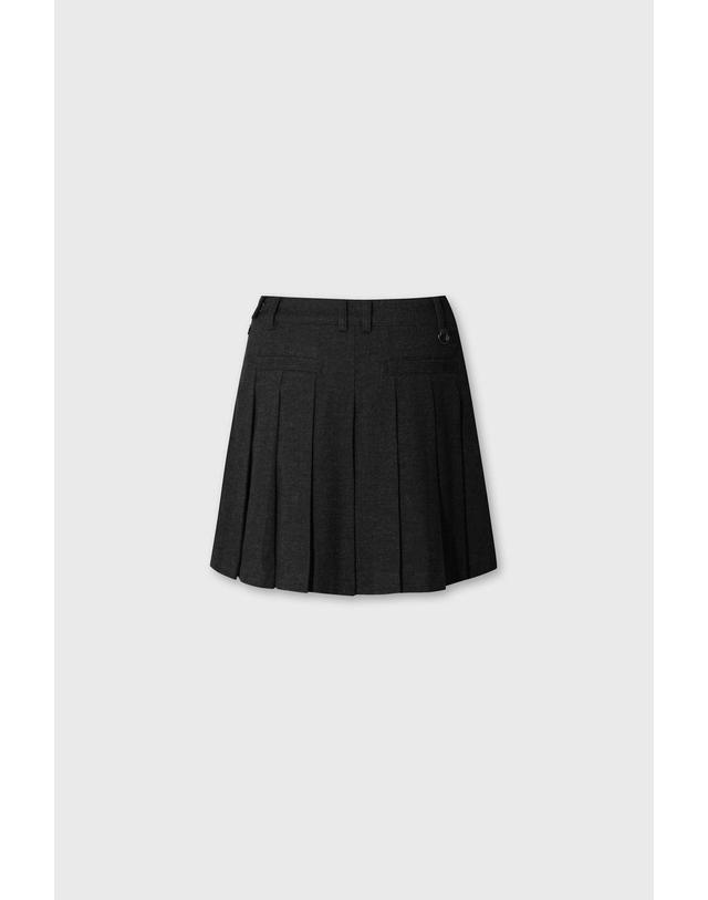 왁 [WAAC] Women Unbalanced pleats TR skort WWKCW26700GYX 착용컷