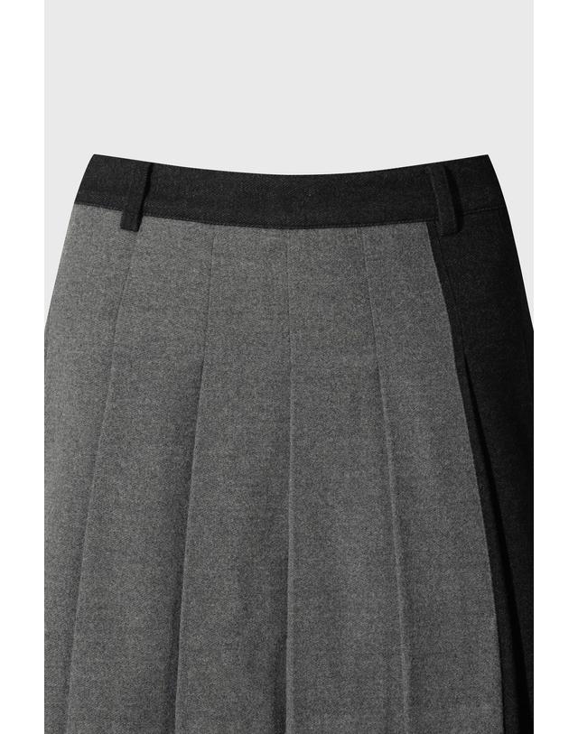 왁 [WAAC] Women Unbalanced pleats TR skort WWKCW26700GYX 착용컷