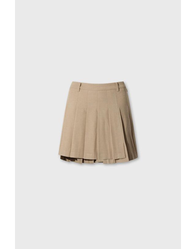 왁 [WAAC] Women Unbalanced pleats TR skort WWKCW26700BEX 착용컷