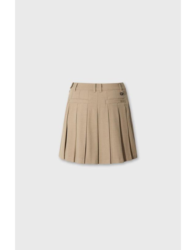 왁 [WAAC] Women Unbalanced pleats TR skort WWKCW26700BEX 착용컷