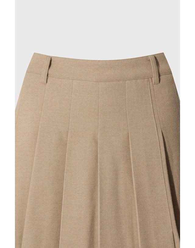 왁 [WAAC] Women Unbalanced pleats TR skort WWKCW26700BEX 착용컷
