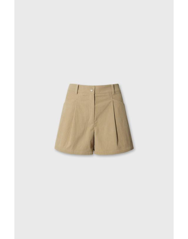 왁 [WAAC] Women Corduroy half pants WWPNW26707BEX 착용컷