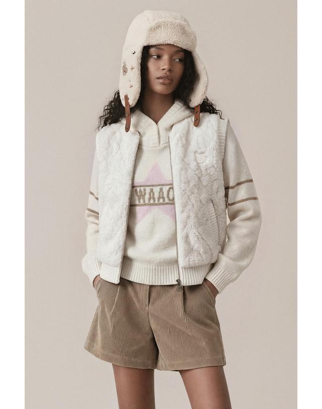 왁 [WAAC] Women Corduroy half pants WWPNW26707BEX 착용컷