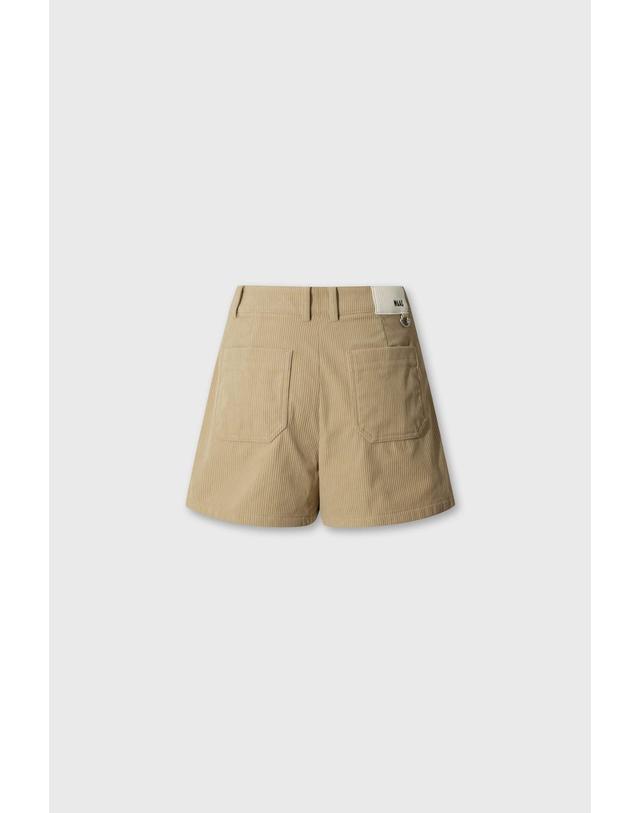 왁 [WAAC] Women Corduroy half pants WWPNW26707BEX 착용컷