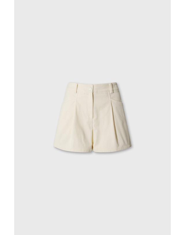 왁 [WAAC] Women Corduroy half pants WWPNW26707IVX 착용컷