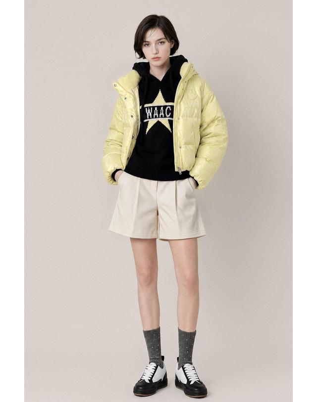 왁 [WAAC] Women Corduroy half pants WWPNW26707IVX 착용컷