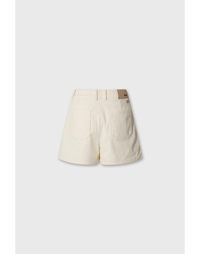 왁 [WAAC] Women Corduroy half pants WWPNW26707IVX 착용컷