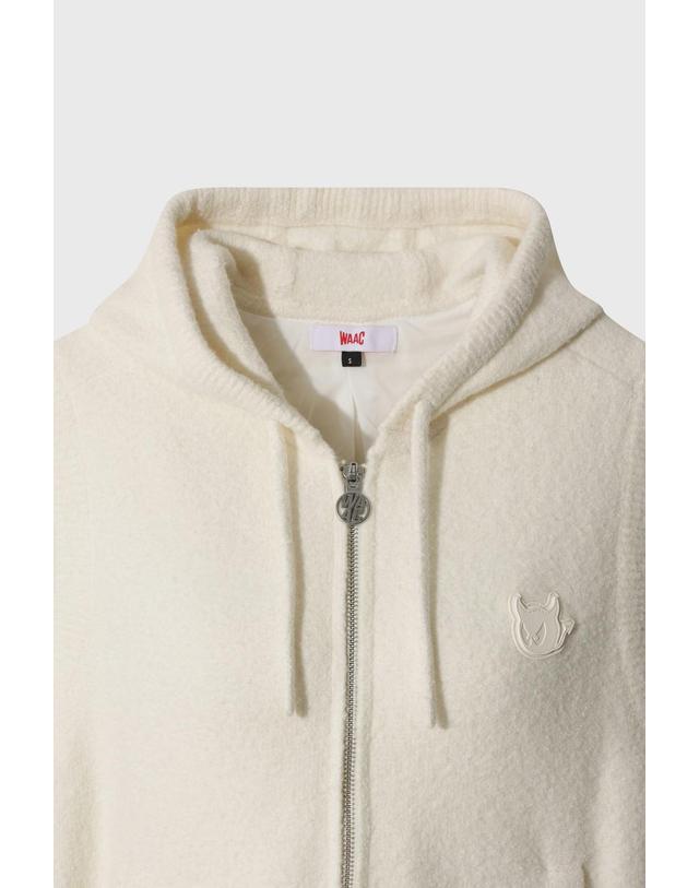 왁 [WAAC] Women Pluffy Hooded Knit Vest (Set-up) WWWAW26702IVX 착용컷