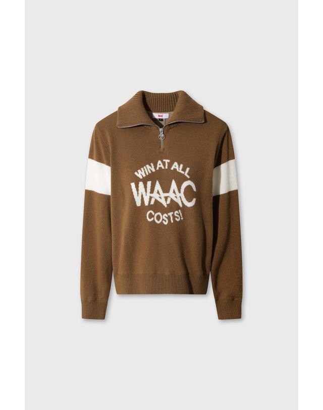 왁 [WAAC] Women Wool Windproof Quarter-Zip Sweater WWWAW26701CMX 착용컷