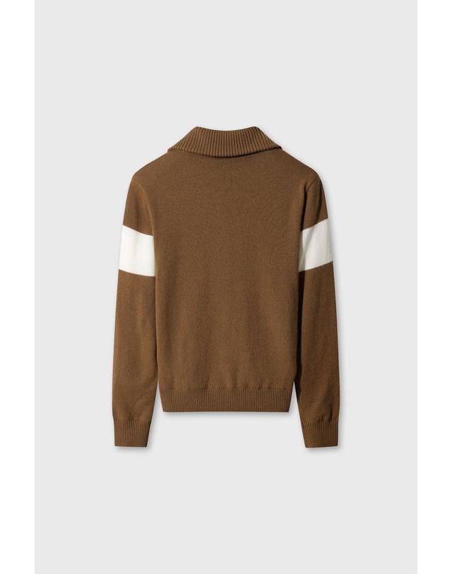 왁 [WAAC] Women Wool Windproof Quarter-Zip Sweater WWWAW26701CMX 착용컷