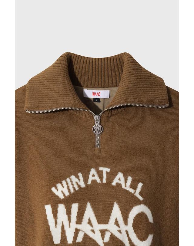 왁 [WAAC] Women Wool Windproof Quarter-Zip Sweater WWWAW26701CMX 착용컷