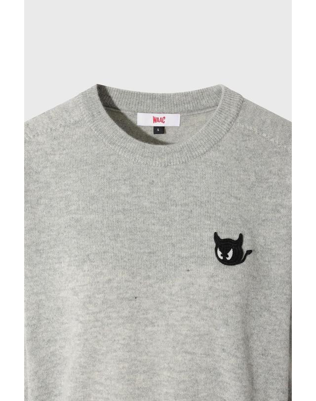 왁 [WAAC] [Exclusive] Women WTO Cashmere Wholegarment Sweater WWWAW26930GYL 착용컷