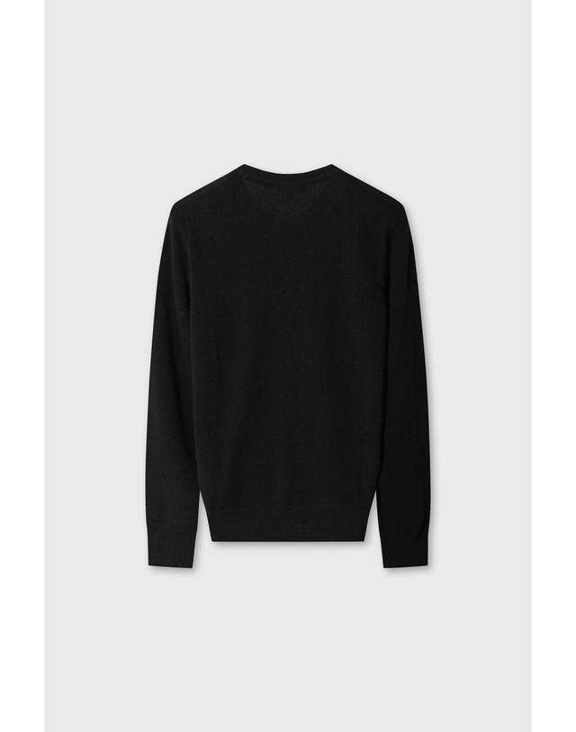 왁 [WAAC] [Exclusive] Women WTO Cashmere Wholegarment Sweater WWWAW26930BKX 착용컷