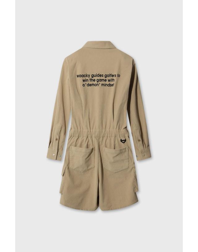 왁 [WAAC] Women Corduroy jumpsuit WWUAW26707BEX 착용컷