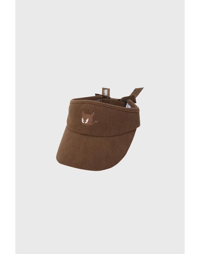 왁 [WAAC] Women Corduroy Sun Visor WGRCX26710CMX 착용컷