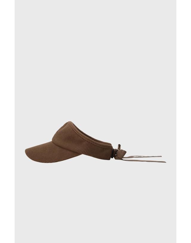왁 [WAAC] Women Corduroy Sun Visor WGRCX26710CMX 착용컷
