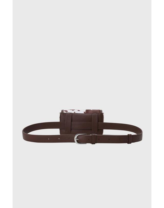 왁 [WAAC] Women Pattern Belt Bag WGBAX26712BRX 착용컷