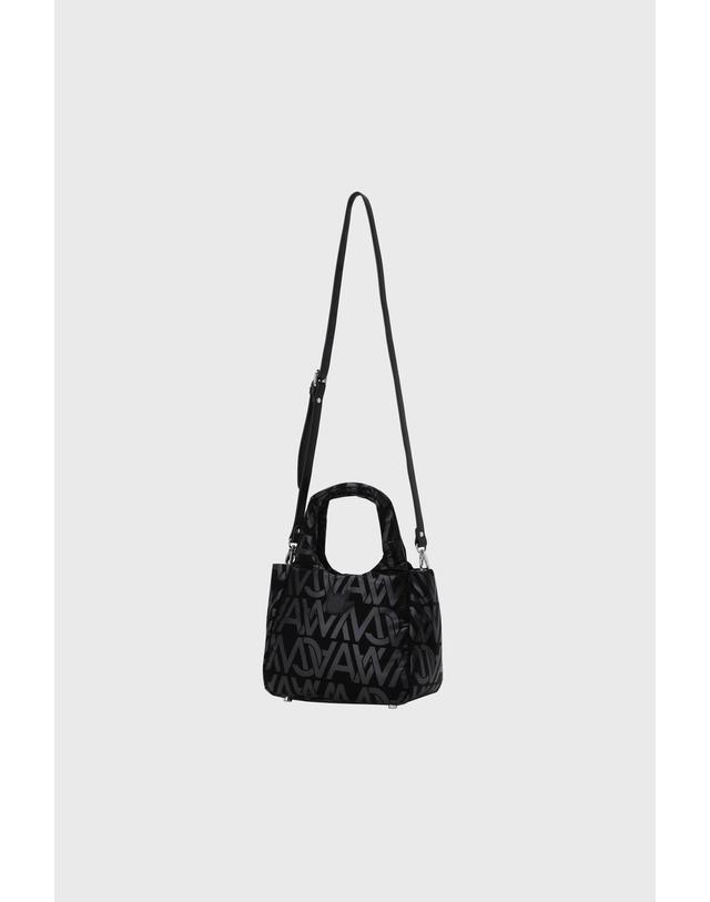 왁 [WAAC] Women Pattern Pouch WGBAX26711BKX 착용컷